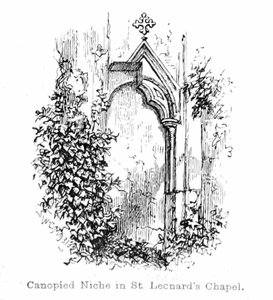 Nis met Baldakijn in St. Leonards Kapel